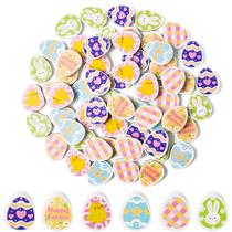Conjunto de borrachas de ovos de páscoa Haooryx 120 unidades de lápis de quebra-cabeça 3D