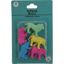 Conjunto de Borrachas Selva com 5 peças - School Basics Conjunto de Borrachas Selva com 5 peças - School Basics