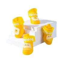 Conjunto De Botas De Chuva Para Animais De Estimação Em Silicone À Prova d'Água, 4 Peças, Sapatos Conjunto De Botas De Chuva Para Animais De Estimação Em Silicone À Prova d'Água, 4 Peças, Sapatos