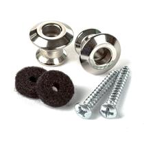 Conjunto de botões de alça de design duplo Straplok Jim Dunlop Nickel