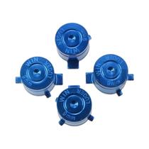 Conjunto De Botões De Bala ABXY De Alumínio Para Controle De Gamepad PS5 PS4 Analógico Capa De
