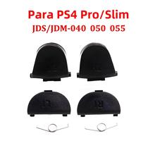 Conjunto De Botões De Gatilhos De Substituição Pretos Para Controlador PS3 PS4 pro Slim PS5 Com Mola