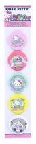 Conjunto de botões de pinos Sanrio Hello Kitty Pretty Pastels de 5 peças Conjunto de botões de pinos Sanrio Hello Kitty Pretty Pastels de 5 peças