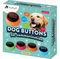 Conjunto de botões Dog Talking, pacote inicial VocalPups com 4 botões