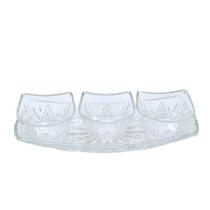 Conjunto de Bowl Berlin 170ml com Bandeja de Vidro para Molhos/Petiscos Dumiat