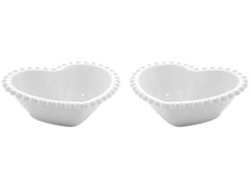 Conjunto de Bowls Branco Wolff Mesa Beads - 220ml 2 Peças