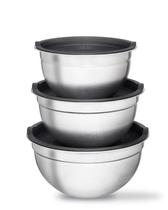 Conjunto de Bowls Bumper em Inox com Tampa Hermética Kit Tigelas Multiuso Cozinha Conjunto de Bowls Bumper em Inox com Tampa Hermética Kit Tigelas Multiuso Cozinha