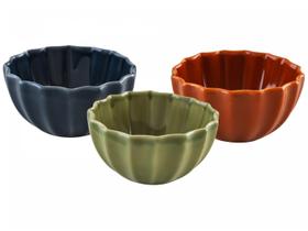 Conjunto de Bowls de Cerâmica Scalla Maiu 420ml 3 Peças