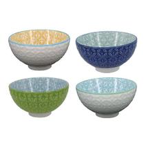 Conjunto de bowls de porcelana - 4 peças - Incasa