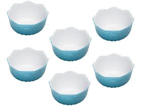 Conjunto de Bowls Porcelana Azul Wolff - 500ml Givemy 6 Peças Conjunto de Bowls Porcelana Azul Wolff - 500ml Givemy 6 Peças