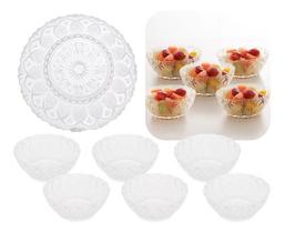 Conjunto De Bowls Sobremesa King 6 Peças Tigela Vidro Lyor Conjunto De Bowls Sobremesa King 6 Peças Tigela Vidro Lyor