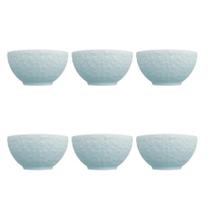 Conjunto de Bowls Tigelas 6 Peças Tassel Azul Germer Porcelanas Conjunto de Bowls Tigelas 6 Peças Tassel Azul Germer Porcelanas