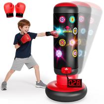 Conjunto de boxe HopeRock Kids Punching Bag com luvas, luzes e música