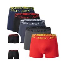 Conjunto De Boxers Respiráveis Para Homens Em Tamanhos Grandes, 4 a 5 Peças, Roupa Íntima