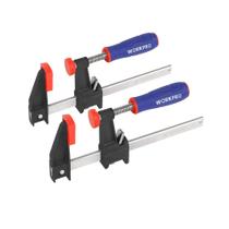 Conjunto de braçadeiras de aço WORKPRO de 6 polegadas, pacote com 2 unidades de carga de 600 libras