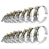 Conjunto de braçadeiras de mangueira BILITOOLS T-Bolt 304 em aço inoxidável 14PCS