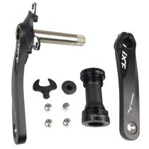 Conjunto de braços de manivela para bicicleta BNVB 170 mm 105 BCD com suporte inferior preto