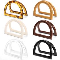 Conjunto de bricolage multicolorido com alças de bolsa Jucoan, pacote com 12 alças em forma de D