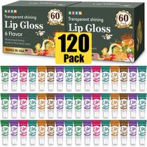 Conjunto de brilho labial AZEN, pacote 120, brilho labial transparente com vitamina E