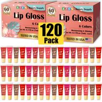 Conjunto de brilho labial AZEN, pacote 120, hidratante com vitamina E