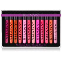 Conjunto de brilho labial SHANY The Wanted Ones 12 peças com Aloe Vera