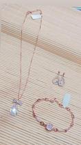 Conjunto de brinco ,colar e pulseira semi jóias luxo