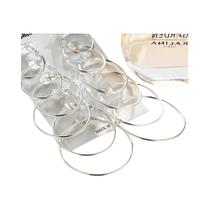 Conjunto De Brincos De Argola Femininos Em Prata E Ouro, Grandes E Pequenos, Redondos, Acessórios De