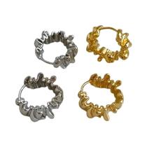 Conjunto De Brincos De Argola Redonda Irregular Geométrica Para Mulheres, 2 Pares, Acessórios De