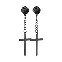 Conjunto De Brincos De Clipe Magnético De Aço Inoxidável Com Zircônia Para Homens, 1-10 Pares