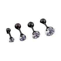 Conjunto De Brincos De Diamante Falso Elegantes E Brilhantes, Hipoalergênicos, Em Aço Inoxidável