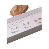 Conjunto De Brincos De Latão Retrô Boêmio Para Mulheres, 10 Peças Elegantes E Versáteis Em Caixa De Conjunto De Brincos De Latão Retrô Boêmio Para Mulheres, 10 Peças Elegantes E Versáteis Em Caixa De