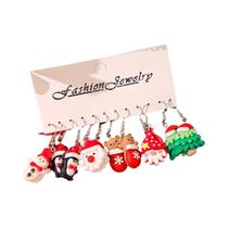 Conjunto De Brincos De Resina Femininos Fofos De Natal: Homem-Biscoito, Papai Noel E Pinguim Conjunto De Brincos De Resina Femininos Fofos De Natal: Homem-Biscoito, Papai Noel E Pinguim