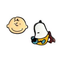 Conjunto De Brincos Femininos Divertidos De Desenho Animado Snoopy Joias Estilosas Hip Hop Para Conjunto De Brincos Femininos Divertidos De Desenho Animado Snoopy Joias Estilosas Hip Hop Para
