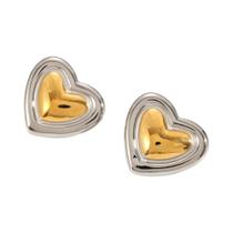 Conjunto De Brincos Geométricos Em Ouro, Prata E Aço Titânio Para Mulheres, Charmoso E Clássico, À