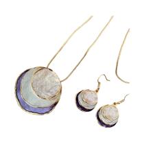 Conjunto De Brincos Pendentes Coloridos Boêmios De Três Camadas Com Círculos Vazados Para Mulheres, Conjunto De Brincos Pendentes Coloridos Boêmios De Três Camadas Com Círculos Vazados Para Mulheres,