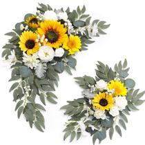 Conjunto de brindes florais Piklado Faux Flower para sinais de boas-vindas de casamento