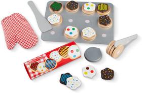 Conjunto de Brinquedo de Comida Fatiada e Assada de Biscoitos de Madeira Melissa & Doug