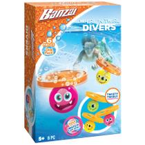 Conjunto de brinquedo de mergulho para água/piscina BANZAI Whirl 'N Twirl, 6 peças Conjunto de brinquedo de mergulho para água/piscina BANZAI Whirl 'N Twirl, 6 peças
