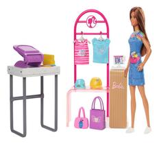 Conjunto De Brinquedo Designer De Moda Barbie Profissões