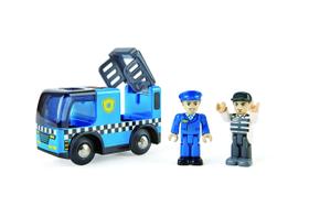 Conjunto de Brinquedo Hape Police Car - Carro de Polícia com Sirene (3 Peças) - 3+ Anos