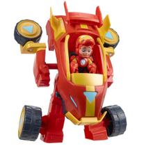 Conjunto de Brinquedo Marvel Iron Man 2 em 1: Traje Mecânico e Veículo Conjunto de Brinquedo Marvel Iron Man 2 em 1: Traje Mecânico e Veículo