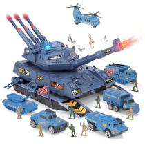 Conjunto de Brinquedo Tanque do Exército Youlechen com Luz e Som Conjunto de Brinquedo Tanque do Exército Youlechen com Luz e Som