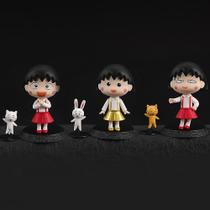 Conjunto de brinquedos Action Figure Sajy Chibi Maruko-chan em PVC 4/8 cm Conjunto de brinquedos Action Figure Sajy Chibi Maruko-chan em PVC 4/8 cm