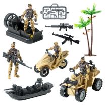 Conjunto de brinquedos Action Figures Wbzle Military Soldier Men Army, 11 unidades