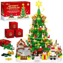 Conjunto de brinquedos Advent Calendar Shemira 2024 Árvore de Natal com LED