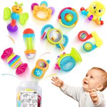 Conjunto de brinquedos Baby Rattles iPlay iLearn Infant Grab N Shake