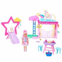 Conjunto de Brinquedos Barbie A Touch of Magic Chelsea com Pégaso e Acessórios