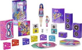 Conjunto de brinquedos Barbie Color Reveal Surprise Party com mais de 50 surpresas