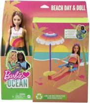 Conjunto de brinquedos Barbie Loves the Ocean Doll com acessórios Conjunto de brinquedos Barbie Loves the Ocean Doll com acessórios