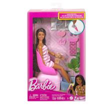 Conjunto de brinquedos Barbie Mani-Pedi Spa com boneca morena e 7 acessos. Conjunto de brinquedos Barbie Mani-Pedi Spa com boneca morena e 7 acessos.